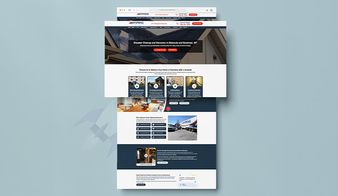 Dayspring Restoration website view