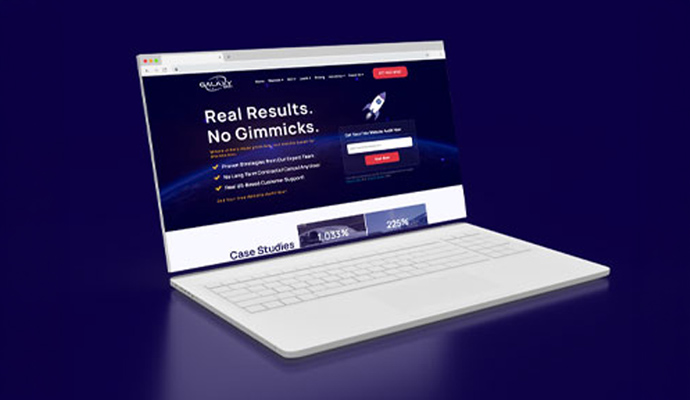 Galaxy SEO page mockup